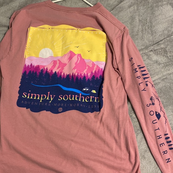 pink long sleeve tee - Picture 2 of 2